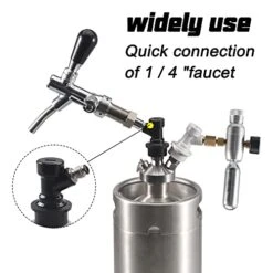 2 PACK Ball Lock MFL Dis-connect Set With Swivel Nuts 1/4 Liquid Barbed By PERA 9 2 PACK Ball Lock MFL Dis-connect Set With Swivel Nuts 1/4 Liquid Barbed By PERA -Peugeot Shop 41AmaYBBeEL