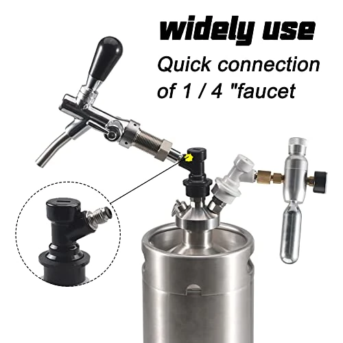 2 PACK Ball Lock MFL Dis-connect Set With Swivel Nuts 1/4 Liquid Barbed By PERA 5 2 PACK Ball Lock MFL Dis-connect Set With Swivel Nuts 1/4 Liquid Barbed By PERA - Image 5