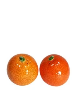 Gifts Orange Salt And Pepper Set, Ceramic, 2-1/4-Inch