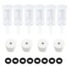 Brewland 6 Packs 3 Piece Airlocks For Fermenting With #6 Stoppers And Grommets, Air Lock Ferment For Beer Wine Making, Home Brew Bubble Airlock For Fermentation Carboy (6 Airlock+4 Bung+8 Grommet Set)