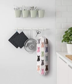 Cute Cat Grocery Bag Storage Holder, Grocery Shopping Bags Carrier,Plastic Bag Dispenser Garbage Bag Organizer For Kitchen Cat Home Kitchen Décor, Gifts For Women Mom Family Friends 23"x9" -Peugeot Shop 41B4bjEd6lL