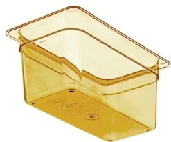 3086213 StorPlus High-Heat Third-Size Food Pan, 5.7 Qt. Capacity, 12-3/4 X 7 X 6", Amber (Case Of 6) -Peugeot Shop 41B62wJBgjL