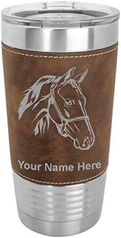 20oz Vacuum Insulated Tumbler Mug, Horse Head 2, Personalized Engraving Included (Faux Leather, Rustic) 26 20oz Vacuum Insulated Tumbler Mug, Horse Head 2, Personalized Engraving Included (Faux Leather, Rustic) -Peugeot Shop 41B6TJKGmUL. AC