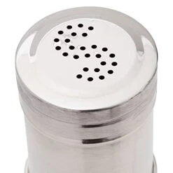 2 Ounce Stainless Steel Metal Salt And Pepper Shakers For Kitchen Counter, Dinner Table, Condiments, And Cooking, Refillable, Perforated "S" And "P" Caps (3.5 In) 9 2 Ounce Stainless Steel Metal Salt And Pepper Shakers For Kitchen Counter, Dinner Table, Condiments, And Cooking, Refillable, Perforated "S" And "P" Caps (3.5 In) -Peugeot Shop 41BBEU0rL6L