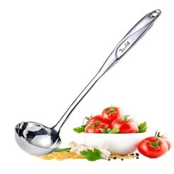 High Grade Kitchen Ladle, Soup Ladle,Cooking Ladle For Soup,Heat-proof Design Of Hollow Handle,Stainless Steel Ladle For Cooking（4ouce/13.5 Inch)