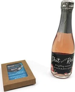 GENERIC (Set Of 16) Mini Champagne Labels For Bridesmaid, Matron Of Honor, Maid Of Honor & Flower Girl | 16 Funny Bridal Party Stickers For Mini Champagne Bottles. -Peugeot Shop 41BDQUXSWdL