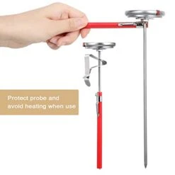 2 Pieces Stainless Steel Thermometer Immediate Read 2 Inch Dial Thermometer 7.8 Or 11.8 Inch Long Stem Fry Thermometer With Metal Retaining Clip And 2 Pieces Plastic Sleeves (7.8 Inch) 11 2 Pieces Stainless Steel Thermometer Immediate Read 2 Inch Dial Thermometer 7.8 Or 11.8 Inch Long Stem Fry Thermometer With Metal Retaining Clip And 2 Pieces Plastic Sleeves (7.8 Inch) -Peugeot Shop 41BFqut5WnL