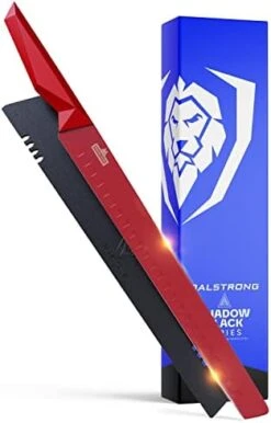 Slicing & Carving Knife - 12" - Shadow Black Series - Black Titanium Nitride Coated - High Carbon - 7CR17MOV-X Vacuum Treated Steel- Sheath - NSF Certified 17 Slicing & Carving Knife - 12" - Shadow Black Series - Black Titanium Nitride Coated - High Carbon - 7CR17MOV-X Vacuum Treated Steel- Sheath - NSF Certified -Peugeot Shop 41BFuf9dYYL. AC