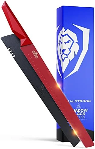 Slicing & Carving Knife - 12" - Shadow Black Series - Black Titanium Nitride Coated - High Carbon - 7CR17MOV-X Vacuum Treated Steel- Sheath - NSF Certified 8 Slicing & Carving Knife - 12" - Shadow Black Series - Black Titanium Nitride Coated - High Carbon - 7CR17MOV-X Vacuum Treated Steel- Sheath - NSF Certified - Image 8