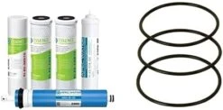 APEC Water Systems FILTER-MAX-ES50 50 GPD High Capacity Complete Replacement Filter Set & Water Systems SET 3 Pcs 3.5" O.D. Replacement O-Ring For Reverse Osmosis Water Filter Housings, Black -Peugeot Shop 41BIkr580 L. AC
