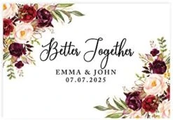 Custom Personalized Disposable Paper Placemats, 12 X 18 Inch, Set Of 25, Rustic Burlap Lace Monogram, Tableware, Dining, Tabletop, Table Setting For Wedding, Bridal Shower -Peugeot Shop 41BIoE npLL. AC