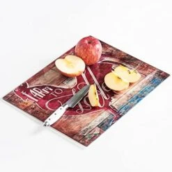 Glass Cutting Board, 16 * 12 Inch Set Of 1 Tempered Glass Cutting Board, Decorative Square Marble Chopping Board For Kitchen, Scratch, Heat, Shatter Resistant Cutting Mat (Mosaic) -Peugeot Shop 41BTbFPECKL. AC