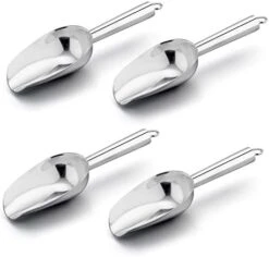 Mini Scoop, E-far 3 Ounce Stainless Steel Kitchen Utility Scoops, Ideal For Candy/Ice Cube/Flour/Sugar/Coffee Bean/Protein Powder, Food Grade & Anti Rust, Easy Clean & Dishwasher Safe (4 Pack) 25 Mini Scoop, E-far 3 Ounce Stainless Steel Kitchen Utility Scoops, Ideal For Candy/Ice Cube/Flour/Sugar/Coffee Bean/Protein Powder, Food Grade & Anti Rust, Easy Clean & Dishwasher Safe (4 Pack) -Peugeot Shop 41BhUnTuxLL. AC