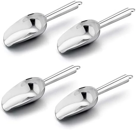 Mini Scoop, E-far 3 Ounce Stainless Steel Kitchen Utility Scoops, Ideal For Candy/Ice Cube/Flour/Sugar/Coffee Bean/Protein Powder, Food Grade & Anti Rust, Easy Clean & Dishwasher Safe (4 Pack) 11 Mini Scoop, E-far 3 Ounce Stainless Steel Kitchen Utility Scoops, Ideal For Candy/Ice Cube/Flour/Sugar/Coffee Bean/Protein Powder, Food Grade & Anti Rust, Easy Clean & Dishwasher Safe (4 Pack) - Image 11