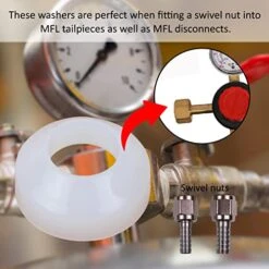 1/4 Inch Flare White Washer - 25 Pack -Peugeot Shop 41Bi0KfJUML