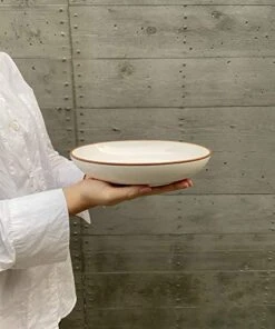 Ora Ceramic Large Pasta Bowls 30oz, Set Of 4 - Serving, Salad, Dinner, Etc Plate/Wide Bowl - Microwave, Oven, Dishwasher Safe Kitchen Dinnerware - Modern Porcelain Stoneware Dishes, Vanilla White -Peugeot Shop 41BuAl6qc6L