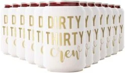 Irty Thirty Crew Can Coolers, 30th Birthday Party Coolies, Set Of 12, Black/White And Gold Thirtieth Birthday Cup Coolers, Perfect For Birthday Parties, Birthday Decorations (Black, Regular) 16 Irty Thirty Crew Can Coolers, 30th Birthday Party Coolies, Set Of 12, Black/White And Gold Thirtieth Birthday Cup Coolers, Perfect For Birthday Parties, Birthday Decorations (Black, Regular) -Peugeot Shop 41BwTDPLDL. AC