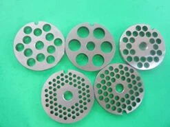 (5) Meat Grinder Discs Plate For Vintage Metal Kitchenaid Mixer Meat Grinder