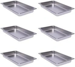 4 Pcs Hotel Pan Steam Table Pans With Lid, 4" Deep Full Size Stainless Steel Food Pan With Cover, Buffet Servers Pans Food Warmer Catering Pan Hot Steam Tray Water Pan For Restaurant Commercial 22 4 Pcs Hotel Pan Steam Table Pans With Lid, 4" Deep Full Size Stainless Steel Food Pan With Cover, Buffet Servers Pans Food Warmer Catering Pan Hot Steam Tray Water Pan For Restaurant Commercial -Peugeot Shop 41C7uMT2PaL. AC