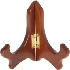 Hinged Walnut MDF Wood Plate Stand, 4" H X 5" W X 3" D (For 3.5" - 5" Plates) 9 Hinged Walnut MDF Wood Plate Stand, 4" H X 5" W X 3" D (For 3.5" - 5" Plates) -Peugeot Shop 41C7xi9cMEL. AC 2