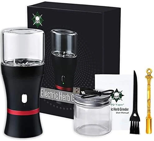 Electric Herb Grinder, 6 Blades Updated Spice Grinder, Rechargeable Electric Grinder With 2 X 1.7oz/50ml Herb Jars And A Mini Shovel 6 Electric Herb Grinder, 6 Blades Updated Spice Grinder, Rechargeable Electric Grinder With 2 X 1.7oz/50ml Herb Jars And A Mini Shovel - Image 6
