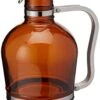 2 Liter Growler With Metal Handle- Amber