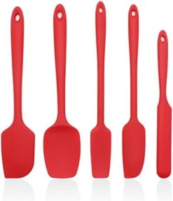 Silicone Spurtle Set, Silicone Spatula Set, Heat Resistant Cooking Utensil For Nonstick Cookware, Serving，Baking, Whisking, Smashing, Scooping, Spreading, 4 Piece -Peugeot Shop 41CFDykUQaL. AC