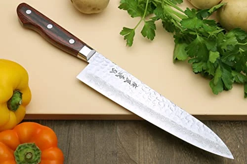 VG10 16 Layer Hammered Damascus Gyuto Japanese Chefs Knife (8.25'' (210mm)) 2 VG10 16 Layer Hammered Damascus Gyuto Japanese Chefs Knife (8.25'' (210mm)) - Image 2