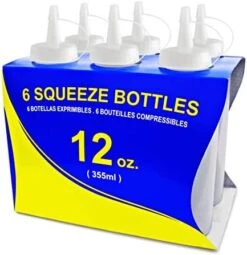 26498 Squeeze Bottles, Plastic, 12 Oz, Yellow, Pack Of 6 -Peugeot Shop 41CO TJHAQL. AC