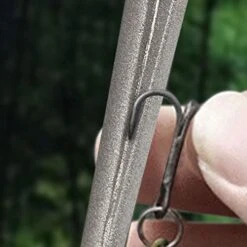 4.5" Tapered Diamond Knife Sharpener Rod With Fish Hook, Gut Hook And Needle Sharpener, Grit 320/600, 2 Packs With Fine And Corse，Easy To Carry -Peugeot Shop 41CRGcAh1GL