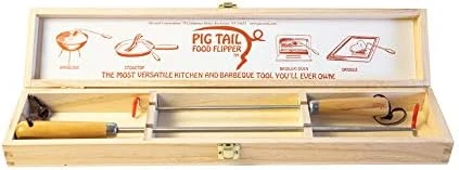 1324 12” PigTail Food Flipper, Blister Pack - ABS Handle, PigTail Flipper, Meat Hook For Grilling, Wood/Stainless, 201310 9 1324 12” PigTail Food Flipper, Blister Pack - ABS Handle, PigTail Flipper, Meat Hook For Grilling, Wood/Stainless, 201310 - Image 9