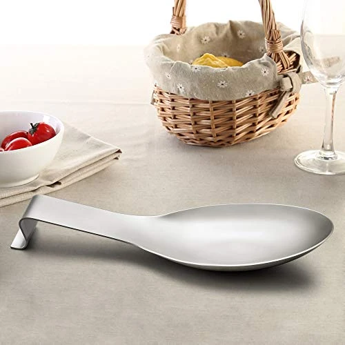 Stainless Steel Spoon Rest, Spatula Ladle Holder, Heavy Duty, Dishwasher Safe 3 Stainless Steel Spoon Rest, Spatula Ladle Holder, Heavy Duty, Dishwasher Safe - Image 3