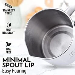 Bacon Grease Container With Strainer - 1L Stainless Steel Cooking Oil Container With Lid & Handle - Large Ghee Container Or Bacon Fat Container Perfect For Storing Fats & Frying Oils -Peugeot Shop 41CdNVoAGEL