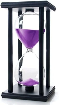 Ellaware 60 Minutes Hourglass, Wood Sand Timer -Peugeot Shop 41CfVytmKjL. AC