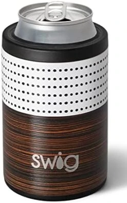 Tandard Can + Bottle Cooler, Stainless Steel, Dishwasher Safe, Triple Insulated Can Sleeve For Standard Size 12oz Cans Or Bottles In Golf Partee Print With Golf Ball Textured Frame -Peugeot Shop 41Cl0UviKAL. AC