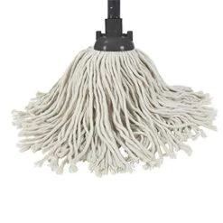 Pure Cotton Traditional String Floor Mop, Grey/Turquoise,