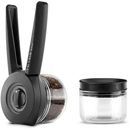 Ortwo + Extra Jar | One-Handed Pepper Mill With Ceramic Grinder & Wooden Handle | Refillable Pepper Grinder | Adjustable Salt Grinder And Spice Mill | Manual Pepper Mill | 2oz 8 Ortwo + Extra Jar | One-Handed Pepper Mill With Ceramic Grinder & Wooden Handle | Refillable Pepper Grinder | Adjustable Salt Grinder And Spice Mill | Manual Pepper Mill | 2oz - Image 8