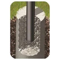 H-16 B6X2 Park Style Heavy Duty Steel Outdoor BBQ Charcoal Grill With Cooking Grate & 360 Degree Swivel Post For Camping Or Backyard, Black