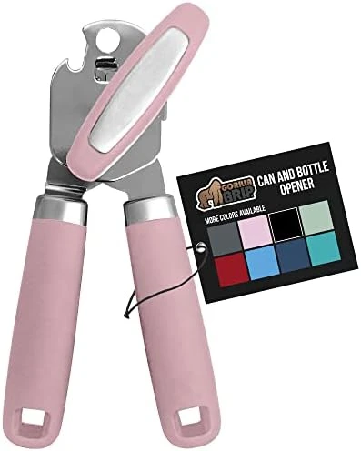 Heavy Duty Stainless Steel Smooth Edge Manual Hand Held Can Opener With Soft Touch Handle, Rust Proof Oversized Handheld Easy Turn Knob, Best Large Lid Openers For Kitchen, Black 13 Heavy Duty Stainless Steel Smooth Edge Manual Hand Held Can Opener With Soft Touch Handle, Rust Proof Oversized Handheld Easy Turn Knob, Best Large Lid Openers For Kitchen, Black - Image 13