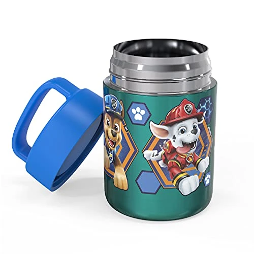 Kids' Vacuum Insulated Stainless Steel Food Jar With Carry Handle, Thermal Container For Travel Meals And Lunch On The Go, 12 Oz, PAW Patrol 2 Kids' Vacuum Insulated Stainless Steel Food Jar With Carry Handle, Thermal Container For Travel Meals And Lunch On The Go, 12 Oz, PAW Patrol - Image 2