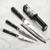 MIYABI Mizu SG2 Knife & Sharpener Set, 4 Piece