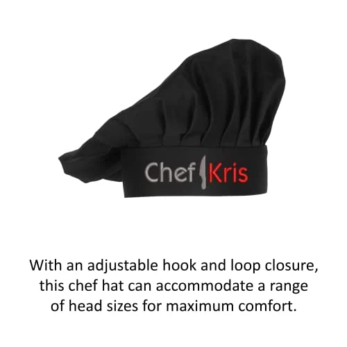 Embroidered Chef Hat With Custom Name A Great Gift Adult Premium Quality 2 Embroidered Chef Hat With Custom Name A Great Gift Adult Premium Quality - Image 2