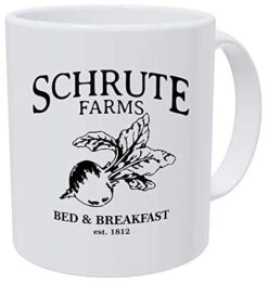 Schrute Farms, Bed And Breakfast Est. 1992, Office 11 Ounces Funny White Coffee Mug