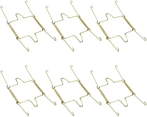 Faotup 6PCS Gold Metal Spring Plate Wall Hangers,Plate Hangers For The Wall 5 Inch,Dish Display Holder Wall,Dish Wall Hanger,Dish Hangers For Display,Suitable For 15-16 CM,5.39×8.87×0.51inches 6 Faotup 6PCS Gold Metal Spring Plate Wall Hangers,Plate Hangers For The Wall 5 Inch,Dish Display Holder Wall,Dish Wall Hanger,Dish Hangers For Display,Suitable For 15-16 CM,5.39×8.87×0.51inches - Image 6