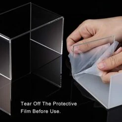 Chuangdi 2 Sets Acrylic Display Risers, Clear Product Stand, Jewelry Display Riser Shelf Showcase Fixtures For Dessert Cupcake Candy Treat Action Figure Display (Clear Stand,Small Set) -Peugeot Shop 41Du5bd7QLL