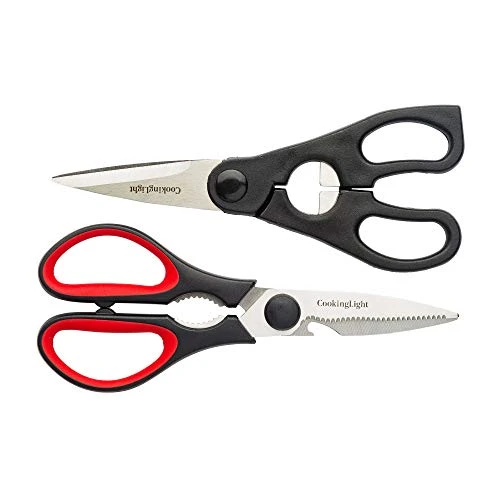 Heavy Duty Stainless Steel For Cutting Poultry, Fish, Meat And Herbs, Built-In Bottle Black And Red Kitchen Tools, 2 Piece Shears Set, Black/Red 1 Heavy Duty Stainless Steel For Cutting Poultry, Fish, Meat And Herbs, Built-In Bottle Black And Red Kitchen Tools, 2 Piece Shears Set, Black/Red