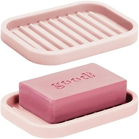 Silicone Kitchen Sink Storage Organizer Holder Tray For Sponges, Soap, Scrubber - Ribbed Base, Quick Dry, Waterproof, Non-Slip, Durable, Heat Resistant - Linelle Collection, 2 Pack, Black 7 Silicone Kitchen Sink Storage Organizer Holder Tray For Sponges, Soap, Scrubber - Ribbed Base, Quick Dry, Waterproof, Non-Slip, Durable, Heat Resistant - Linelle Collection, 2 Pack, Black - Image 7