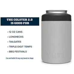 Yeti Rambler 12 Oz. Colster Can Insulator For Standard Size Cans, Granite Gray -Peugeot Shop 41E2F1BYAtL