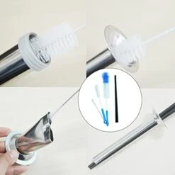 1.5LB Large Capacity Stainless Steel Jerky Gun Kits, Sausage Stuffer Machine, Meat Gun, Beef Jerky Maker With 5 Stainless Nozzles 3 Brushes -Peugeot Shop 41E8xNiUFBL