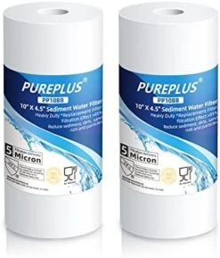 5 Micron 10" X 2.5" Whole House Sediment Home Water Filter Cartridge Replacement For Any 10 Inch RO Unit, Culligan P5, Aqua-Pure AR110, Dupont WFPFC5002, CFS10, WHKF-G05, 4Pack -Peugeot Shop 41EHCcJYcuL. AC